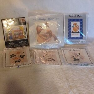 Cross stitch kits Cats, flowers complete cross kits 6 kits